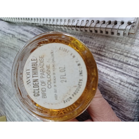 Vintage Avon Golden Thimble Bird of Paradise. 1972-1974. New open box. 2 FL. Oz. - Picture 4 of 8
